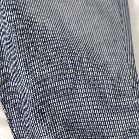 Banana Republic Avery Capri Pants 2P Blue White Striped Y2K Petite - Picture 5 of 9